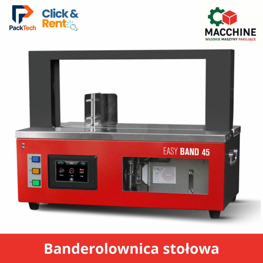 Banderolownica do banderolowania taśmą foliową lub papierową