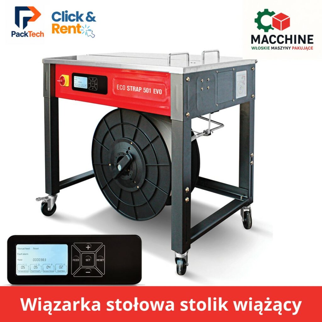 Wiązarka stołowa stolik wiążący panel dotykowy